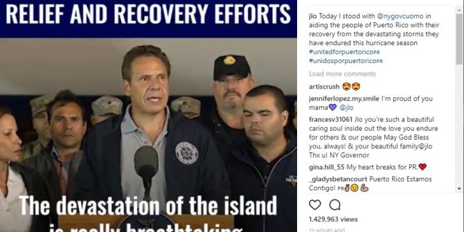 Jenniffer Lopez, Potro Riko’ya 1 milyon dolar bağışladı