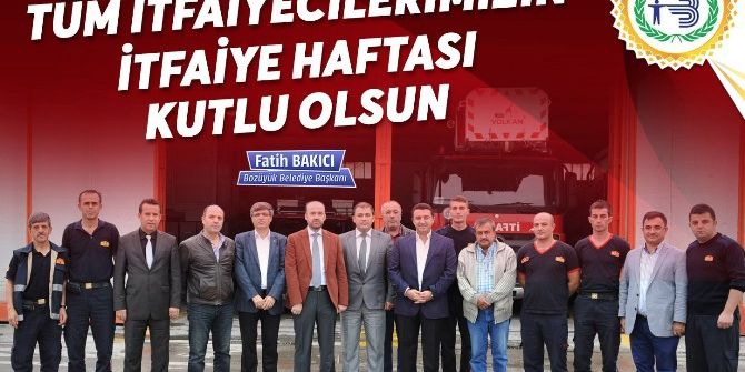 Bozüyük Belediye Başkanı Fatih Bakıcı İtfaiye Haftası’nı Kutladı