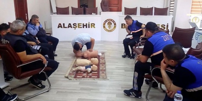 Alaşehir’de zabıta personeline ilk yardım eğitimi