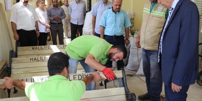 Demirkol geri dönüşüm atölyesini denetledi