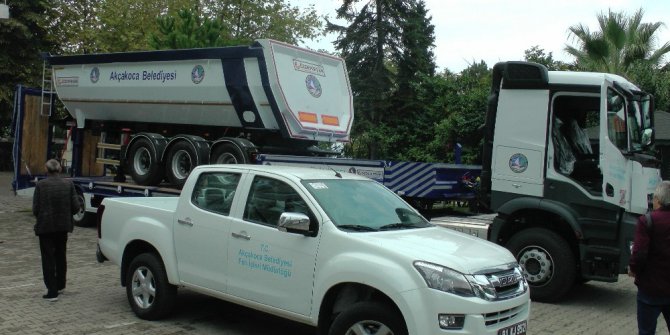 Akçakoca Belediyesi araç parkurunu genişletti