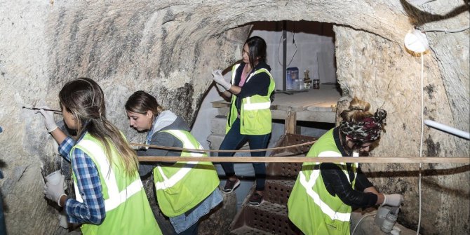 Nevşehir’de 800 yıllık kilisede duvar resmi sağlamlaştırma çalışmaları başladı