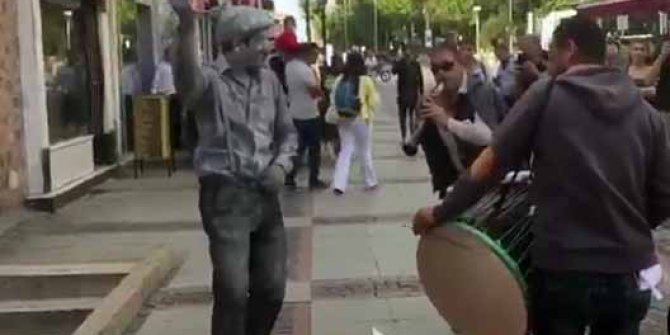 Böyle olur Edirne’nin pandomim sanatçısı