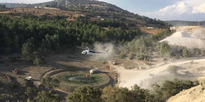 Soma’da 5 dönümlük ormanlık alan zarar gördü