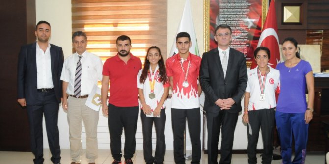 Kayapınar Belediye Başkan Vekili Balcı, başarılı sporcuları ağırladı