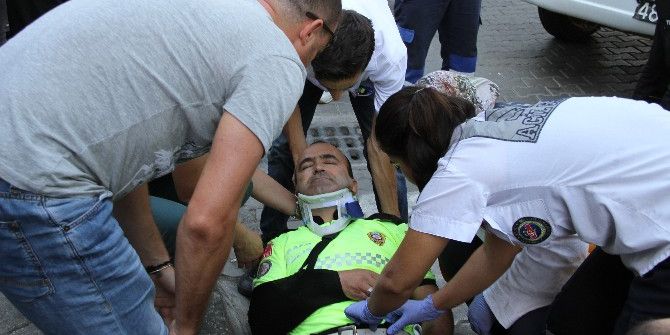 Fethiye’de Trafik Kazası: 1 Polis Yaralı