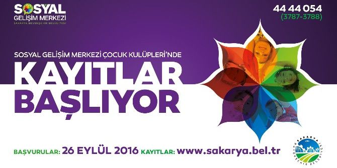 Sosyal Gelişim Merkezinde Yeni Dönem Kayıtları Başlıyor