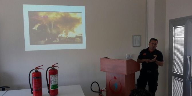 İtfaiyeden Kurumlara Yangın Eğitimi