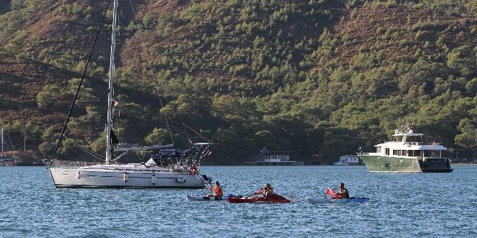 Çocuklar İçin Antalya’dan Denize Açılan Kanocular Fethiye’ye Ulaştı