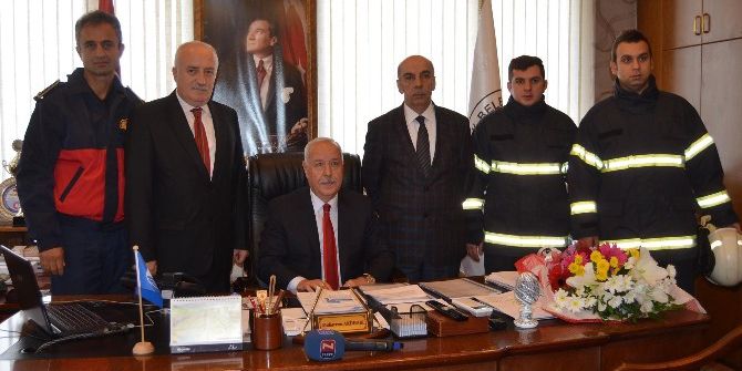 İtfaiye Personelinde Akdemir’e Ziyaret