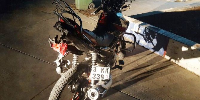 Motosiklet Devrildi: 2 Yaralı