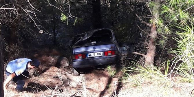 Köyceğiz’de Otomobil Şarampole Devrildi; 4 Yaralı