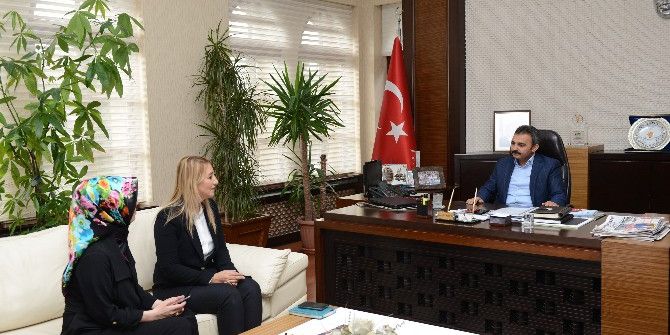 Ak Partili Kadınlardan Başkan Külcü’ye Ziyaret