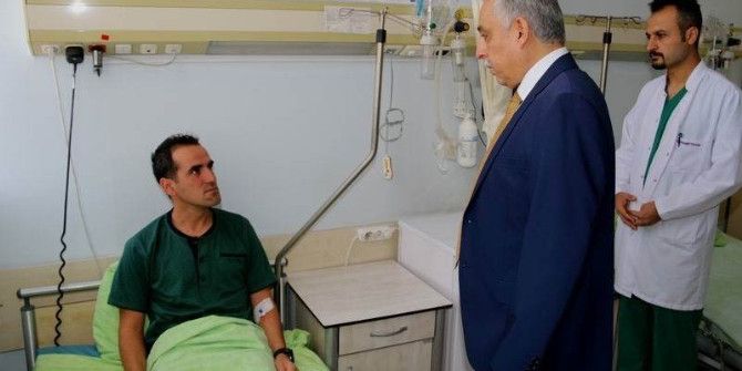 Vali Toprak Yaralı Askerleri Ziyaret Etti