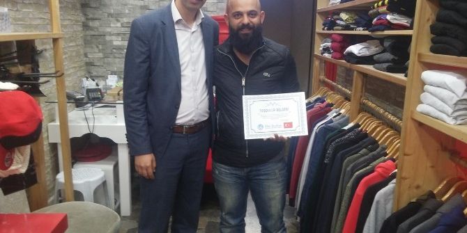 Türkçe Tabela Kullanan İş Yerlerine Teşekkür Belgesi