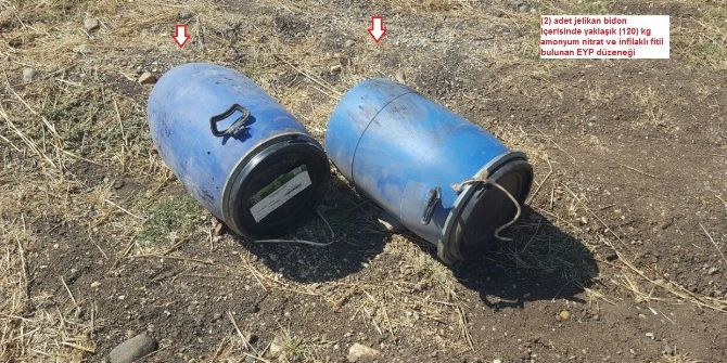 Yola Tuzaklanan Eyp İmha Edildi