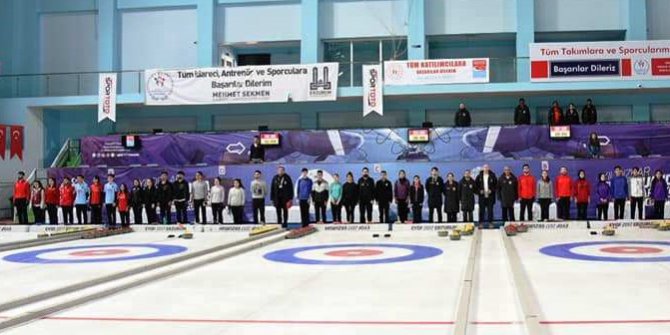 Türkiye Curling Karışıklar Takım Şampiyonası Erzurum’da Başladı