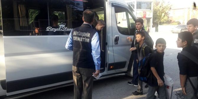 Büyükşehir Servis Denetimlerini Sürdürüyor