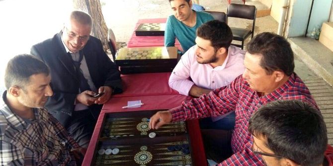 Salihli’de Tavla Turnuvası