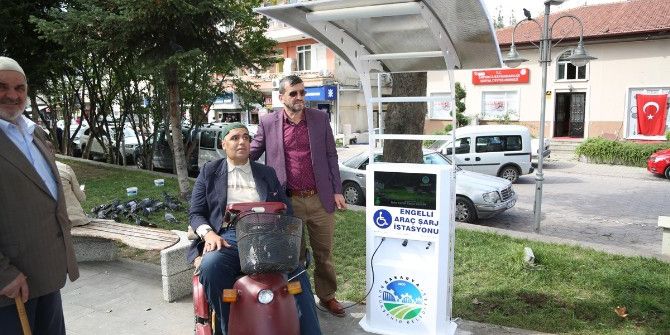 Sapanca’da Engelli Araçları İçin İstasyon Kuruldu