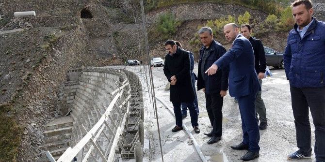 Vali Özefe, Baraj Ve Btk Demir Yolu İnşaatında İncelemelerde Bulundu