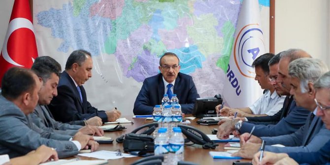 Ordu Valisi Afet Ve Acil Durum Yönetim Merkezini Topladı