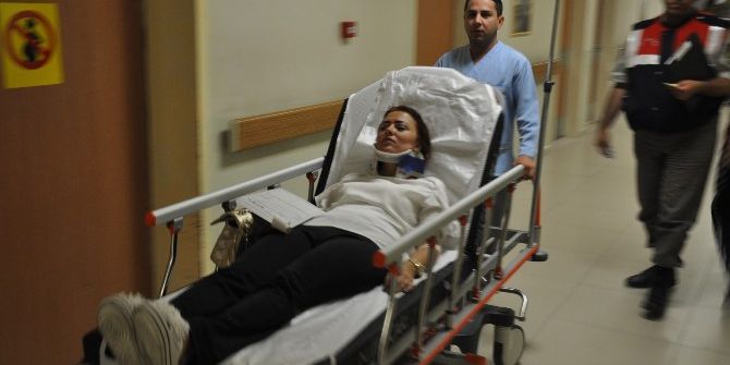 Otomobil Tarlaya Uçtu