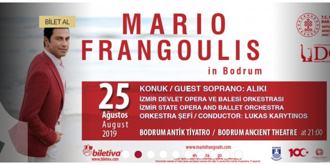 Bodrum Antik Tiyatro’da Marıo Frangoulıs Rüzgarı Esecek