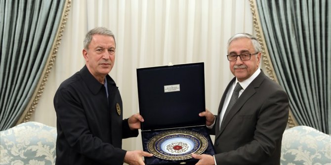 Bakan Akar, Kktc Cumhurbaşkanı Akıncı İle Bir Araya Geldi