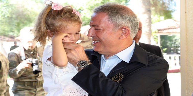 Bakan Akar Ve Tsk Komuta Kademesi Kktc Devlet Protokolü İle Bayramlaştı