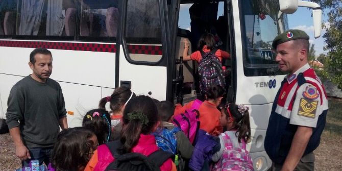 Odunpazarı Jandarmadan Okul Servislerine Denetim