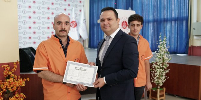 Hükümlülere Mesleki Yeterlilik Belgeleri Verildi