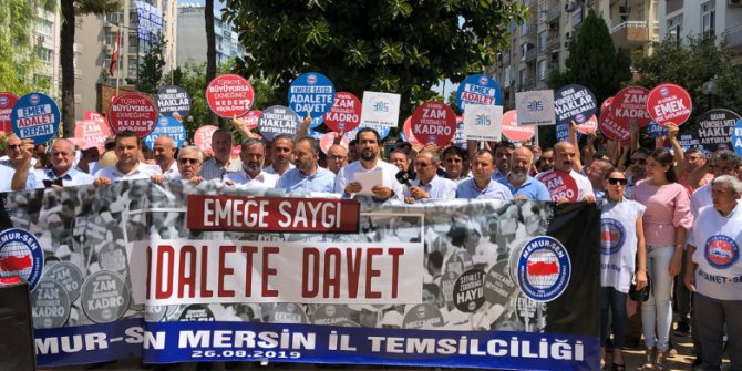 81 İlde “Emeğe Saygı Adalete Davet” Açıklaması Yapıldı