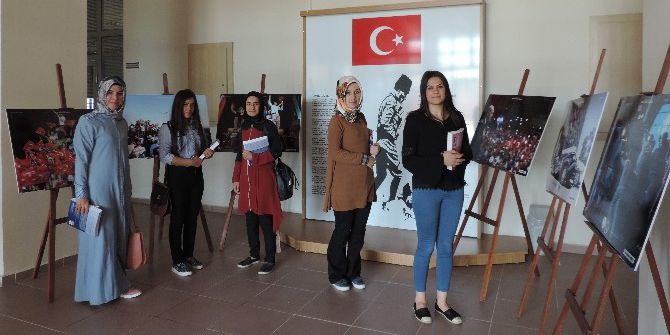 Kyk Akdağmadeni Öğrenci Yurdunda Milli İrade Sergisi Açıldı