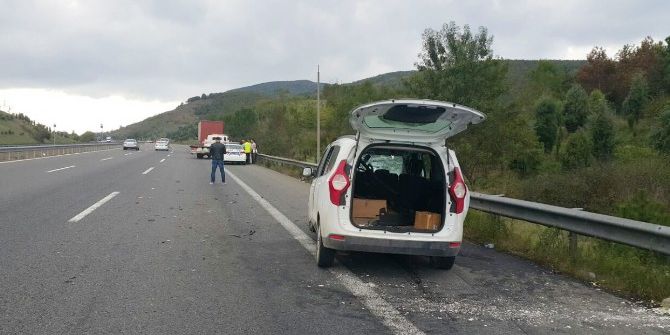 Düzce Tem Otoyolu’nda Kaza: 1 Yaralı