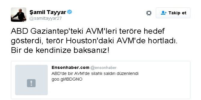 Milletvekili Tayyar’dan Abd’ye Tepki
