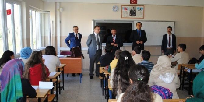 Kaymakam Murat Zadeleroğlu, Gölbaşı Fen Lisesini Ziyaret Etti