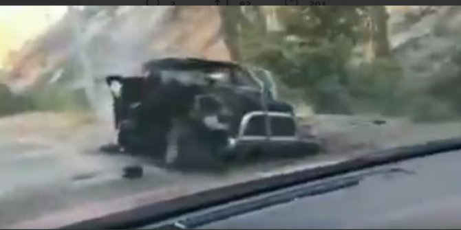 Hava Harekatında 2 Pkk’lı Terörist Araç İçerisinde Etkisiz Hale Getirildi