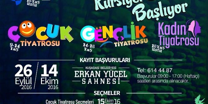 Kuşadası’nda Tiyatro Kursu Kayıtları Başladı