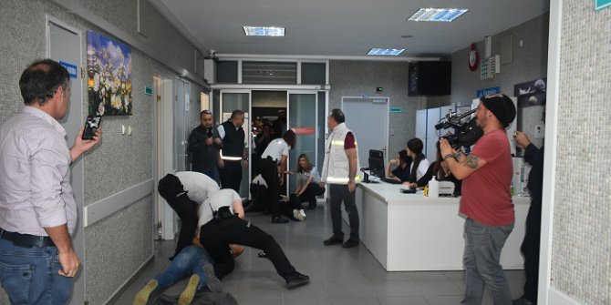 Hasta Yakını Servis Yatağını Ateşe Verdi (Tatbikat)