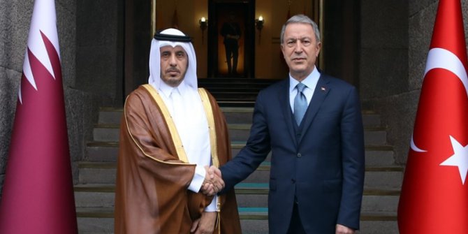 Bakan Akar, Katar Başbakanı Al-thani İle Bir Araya Geldi