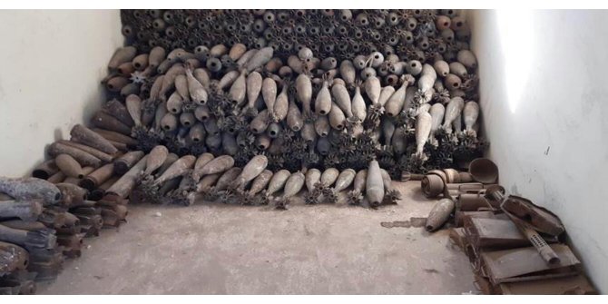 Tel Abyad’da Terör Örgütü Pkk/ypg’ye Ait Mayın Eğitim Ve Depolama Tesisi Bulundu