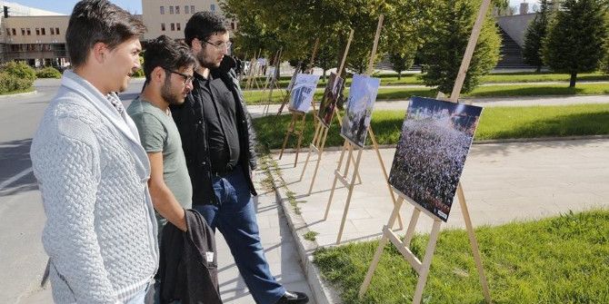 Ömer Halisdemir Üniversitesinde 15 Temmuz Milli İradenin Yükselişi Sergisi