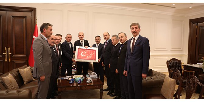 Kahveci Bakan Soylu’yu Ziyaret Etti