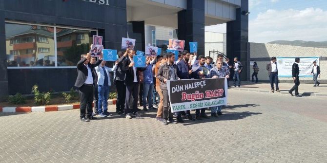 Tügva Halep’teki Saldırıyı Protesto Etti