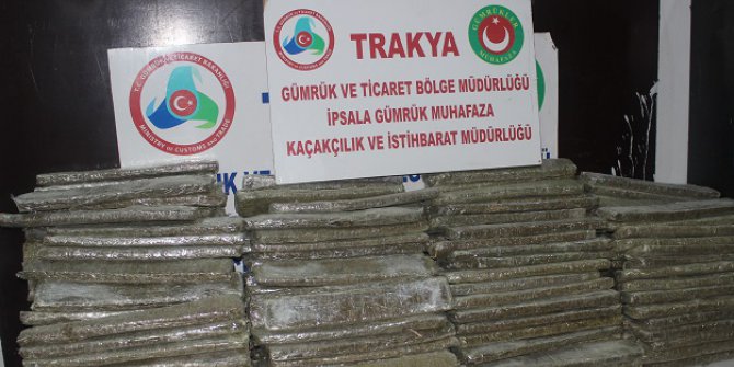 İpsala Gümrük Kapısında 177 Kilo Esrar Ele Geçirildi