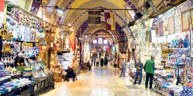 Kapalıçarşı koronavirüs önlemleri nedeniyle kapatıldı