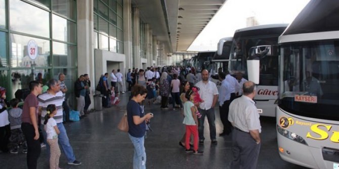 Şehirden şehire otobüs ziyaretleri sınırlandırıldı