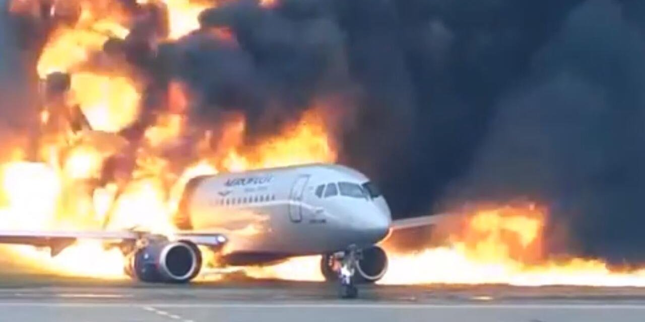 Rusya'daki uçak kazasının görüntüleri