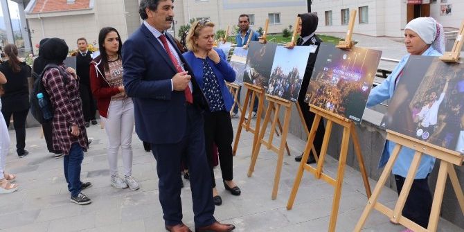 Melikgazi Kız Yurdu’nda 15 Temmuz Milli İrade Destanı Sergisi Açıldı